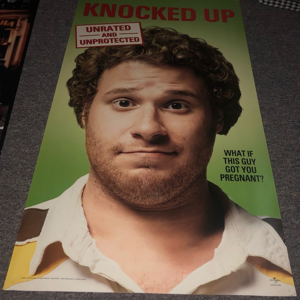 Knocked up movie poster. 35x17. Great condition.